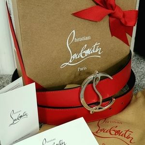 Christian Louboutin reversible belt size 75